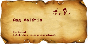 Agg Valéria névjegykártya