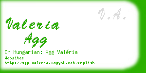 valeria agg business card